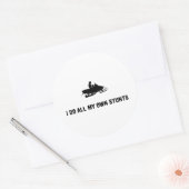 Snowmobile Lover Runder Aufkleber (Umschlag)