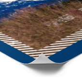 Snowmobile Mountain Dreams Poster (Ecke)