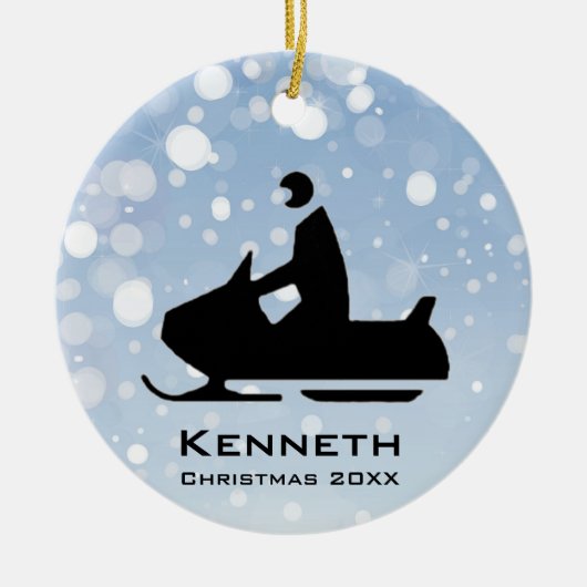 Snowmobile Ornament (Vorne)