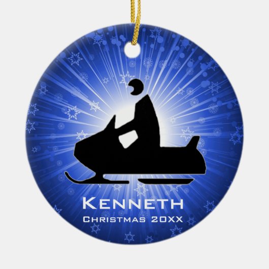 Snowmobile Ornament (Vorne)