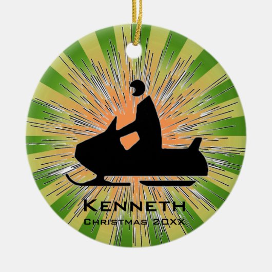 Snowmobile Ornament (Vorne)