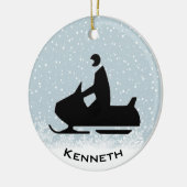 Snowmobile Ornament (Links)