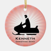 Snowmobile Ornament (Vorne)