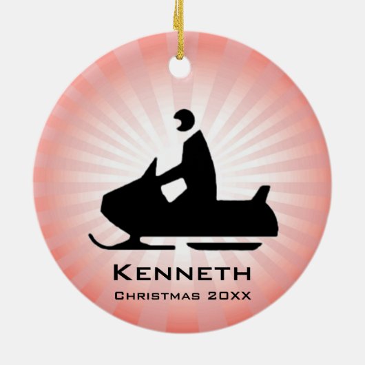 Snowmobile Ornament (Hinten)