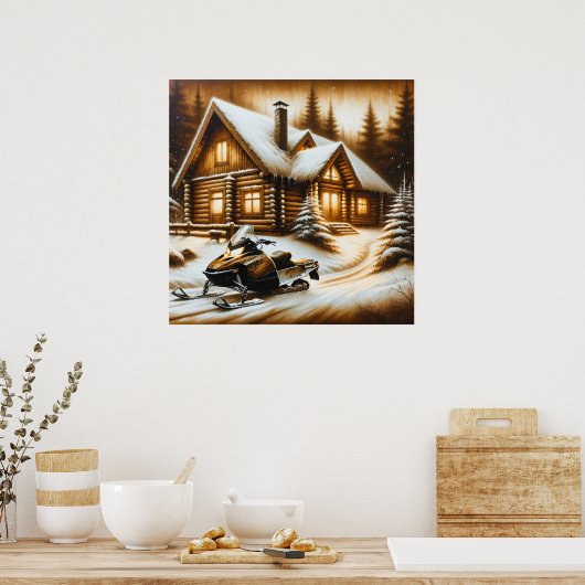 Snowmobile Poster (Küche)