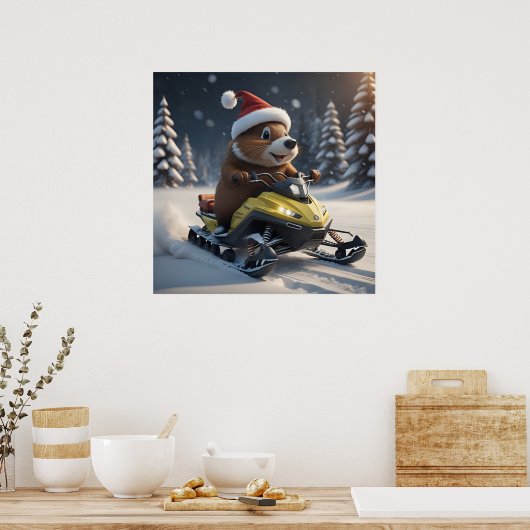 Snowmobile Poster (Küche)