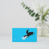 Snowmobile: Pulverspur Visitenkarte (Stehend Vorderseite)