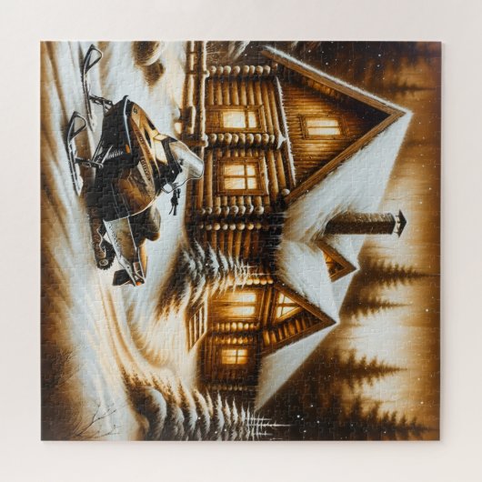 Snowmobile Puzzle (Horizontal)