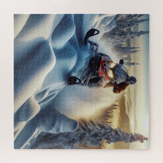 Snowmobile Puzzle (Horizontal)