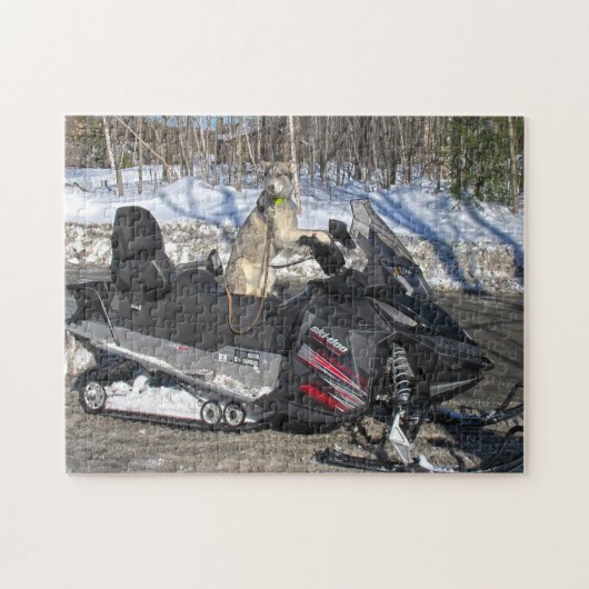 Snowmobile Quebec Kanada. Puzzle (Horizontal)