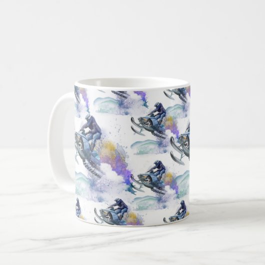 Snowmobile Racing, Snocross Kaffeetasse (Vorderseite Links)