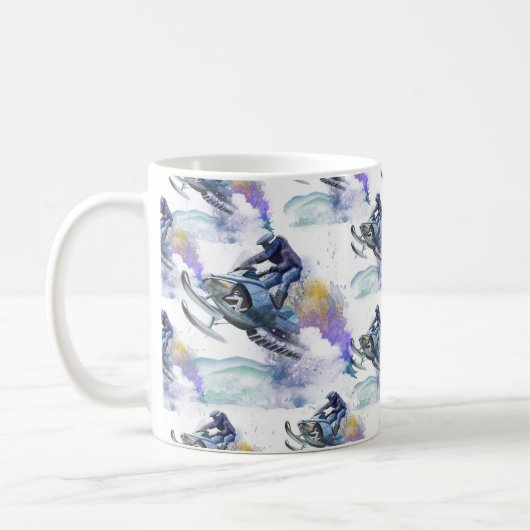 Snowmobile Racing, Snocross Kaffeetasse (Links)