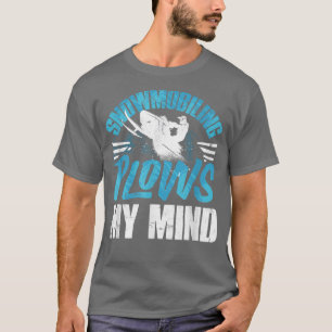 Snowmobile Reiten Schneemobile Schneemobil Pflüge T-Shirt