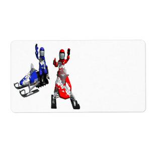 Snowmobile-Rennen