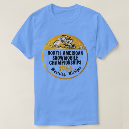 Snowmobile Rennen T-Shirt (Design vorne)