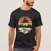 Snowmobile Retro Sunset Snowmobiling Lovers Snowcr T-Shirt (Vorderseite)