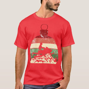 Snowmobile Retro Vintage Weihnachten T-Shirt