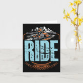 Snowmobile Ride Snowmobiling Wintererlebniswelt Karte (Gelbe Blume)
