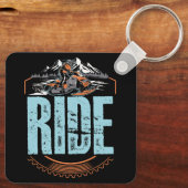 Snowmobile Ride Snowmobiling Wintererlebniswelt Schlüsselanhänger (Rückseite)