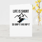 Snowmobile Rider Snowmobiling | Snowmobile Lover Karte (Gelbe Blume)