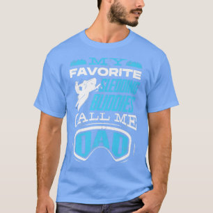 Snowmobile Riding Snowmobiling Snowmobiler Fathers T-Shirt