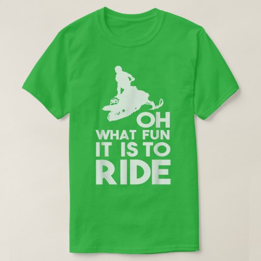 Snowmobile Riding T-Shirt (Design vorne)