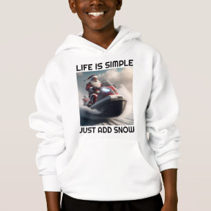 SNOWMOBILE SANTA SNOW LOVER T - SHIRT T - SHIRT