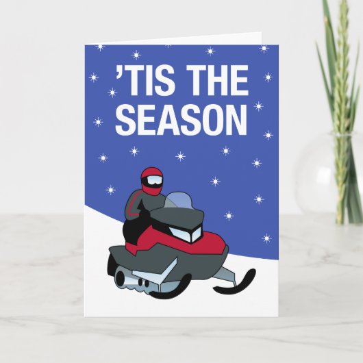 Snowmobile Season Card Karte (Vorderseite)