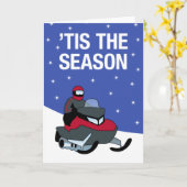 Snowmobile Season Card Karte (Gelbe Blume)