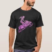 Snowmobile Snowcross Girls Kids Women T-Shirt (Vorderseite)