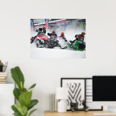 Snowmobile Snowcross Print Poster (Heimbüro)