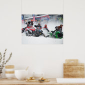 Snowmobile Snowcross Print Poster (Küche)