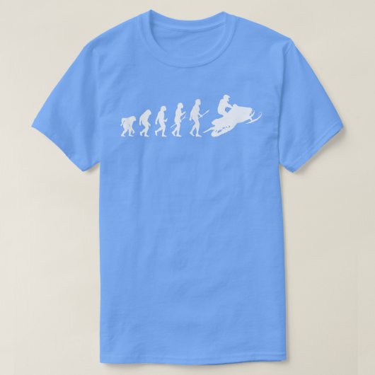 Snowmobile Snowmobiler Human Evolution Snowmobilin T-Shirt (Design vorne)