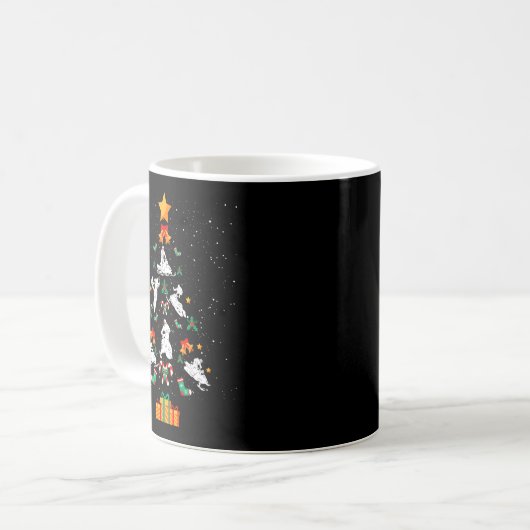 Snowmobile Snowmobiling Christmas Tree Xmas Kaffeetasse (Vorderseite Links)