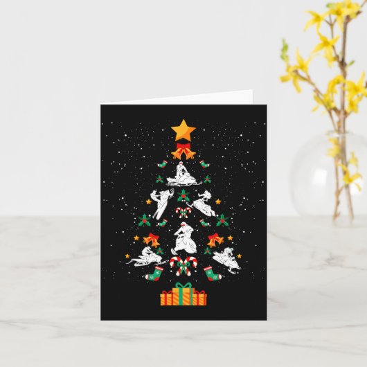 Snowmobile Snowmobiling Christmas Tree Xmas Karte (Gelbe Blume)