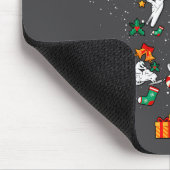 Snowmobile Snowmobiling Christmas Tree Xmas Mousepad (Ecke)