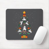 Snowmobile Snowmobiling Christmas Tree Xmas Mousepad (Mit Mouse)