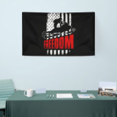 Snowmobile Snowmobiling Freedom Flag USA Banner (Messeveranstaltung)