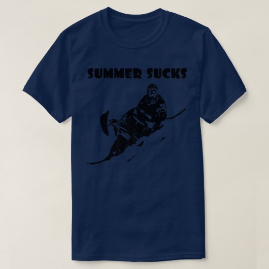 Snowmobile Summer Sind zum Kotzen BRAAP T-Shirt (Design vorne)