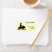 Snowmobile-Symbol Adressaufkleber (Insitu)