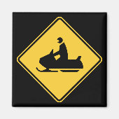 Snowmobile-Symbol Magnet (Vorne)