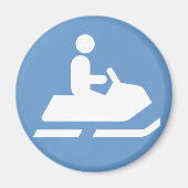 Snowmobile Symbol Magnet (Vorne)
