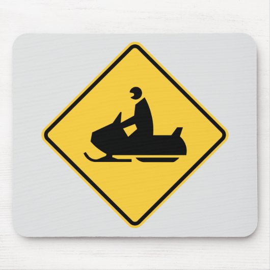 Snowmobile-Symbol Mousepad (Vorne)