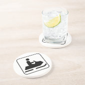 Snowmobile-Symbol-Untersetzer Getränkeuntersetzer (Seite)