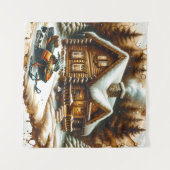 Snowmobile Tapestry Wandteppich (Vorderseite (Horizontal))
