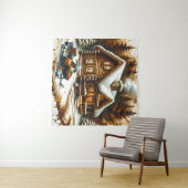 Snowmobile Tapestry Wandteppich (Beispiel (Horizontal))