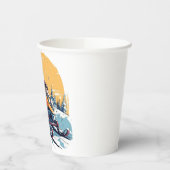 Snowmobile Thema mit Sunset Birthday Cups Pappbecher (Links)
