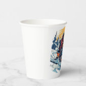 Snowmobile Thema mit Sunset Birthday Cups Pappbecher (Rechts)