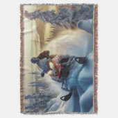 Snowmobile Throw Blanket Decke (Vorderseite Vertikal)