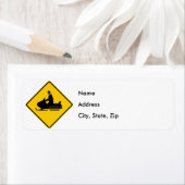 Snowmobile Traffic Highway Sign (Insitu)